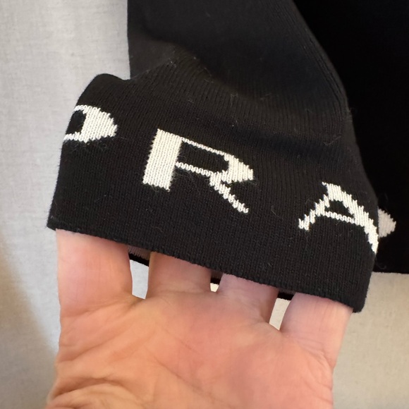 Prada Black Knit Sweater with Logo Detail - Picture 3 of 7